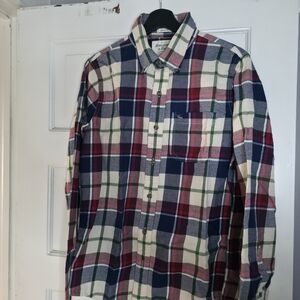 Abercrombie & Fitch Men's Casual Plaid Shirt - Red, Blue, Green